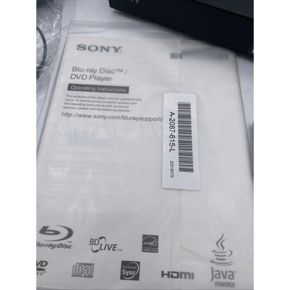 Sony BDP-BX370 Blu-ray DVD‎ Player Wi-Fi Netflix YouTube HDMI Open Box